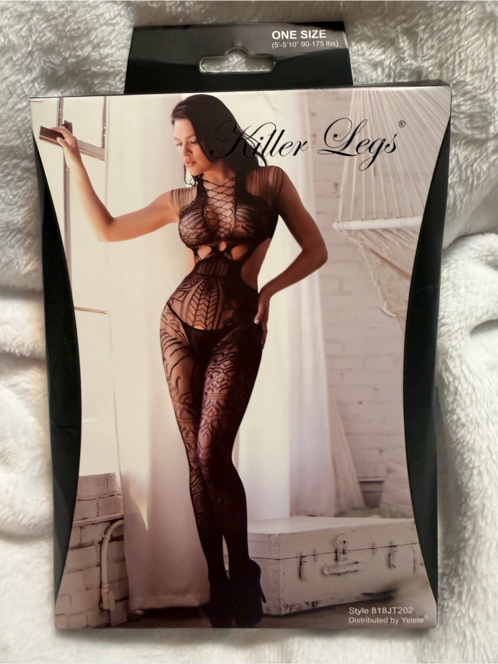 Killer Legs One Size Black Lace Bodystocking